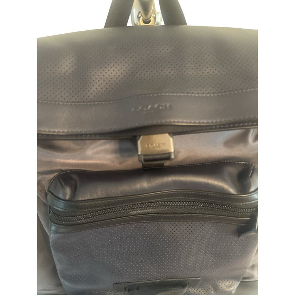 Coach Terrain Explorer Rolltop Backpack Nylon Leather NWOT - Picture 5 of 16